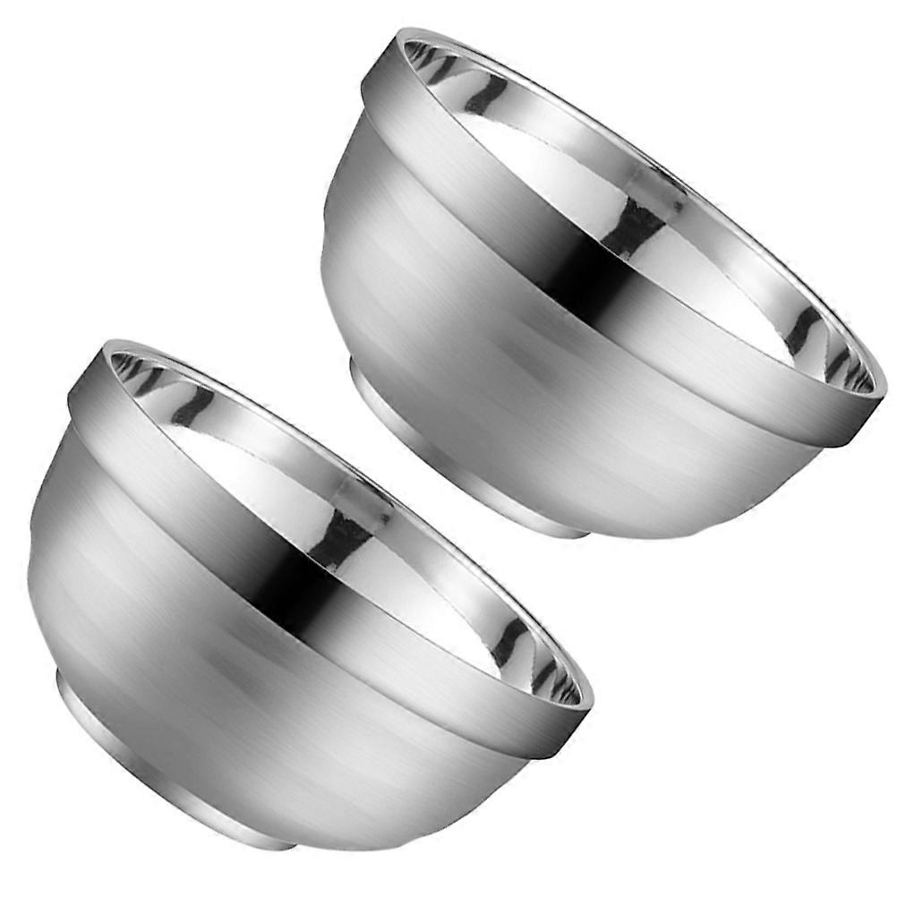 Stainless Steel Insulated Bowl for Home Use Safe Double Layer Design Holds Soup Salad 13cm