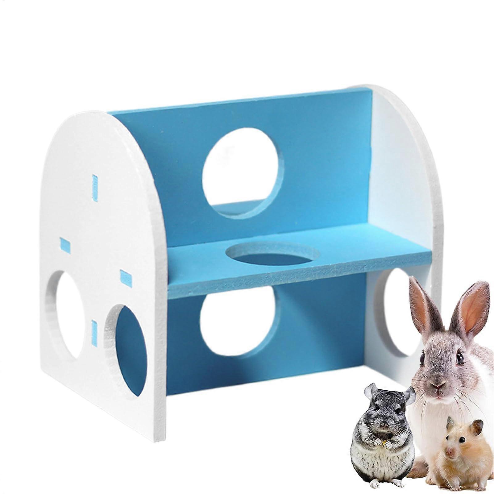 Hamster Hideouts | Guinea Pig Enrichment Toys | Small Animal Climbing Structures in Natural Wood for Ferrets and Mice