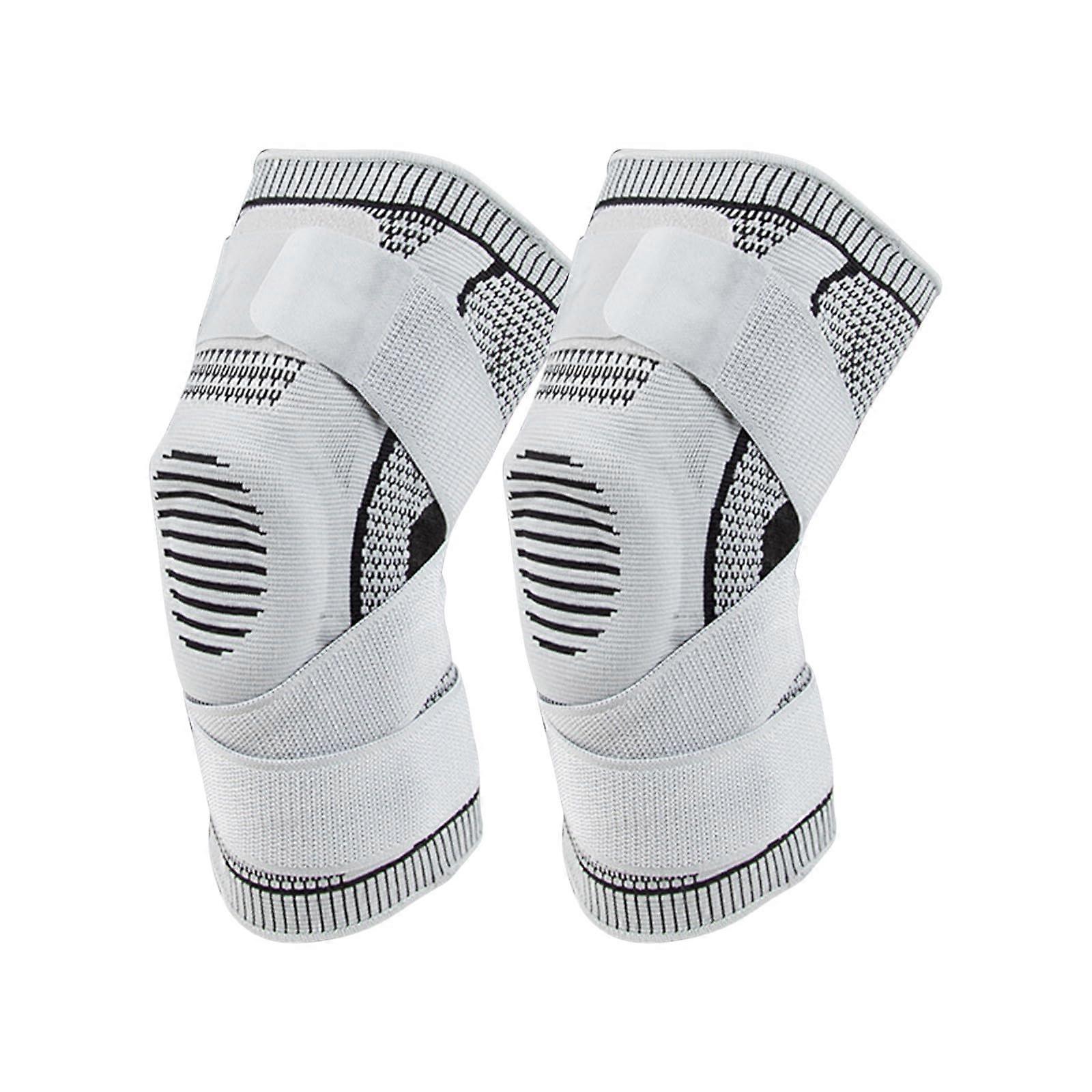 Knee Support Pads for Gardening and Sports - Non-Slip Silicone Knee Pads for Running and Volleyball, Adjustable Size