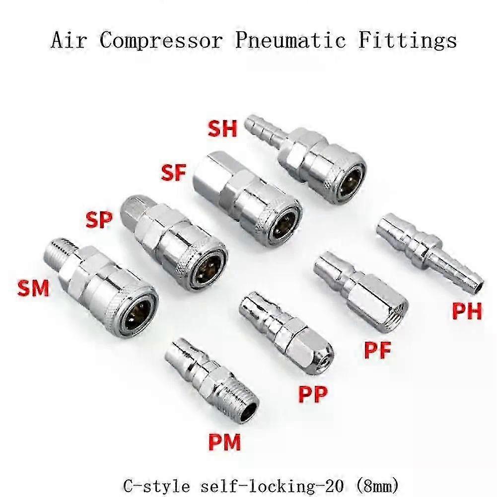 1Pc Pneumatic Fittings Air Compressor Hose Quick Coupler Plug Socket Connector Tool Parts High Quanlity
