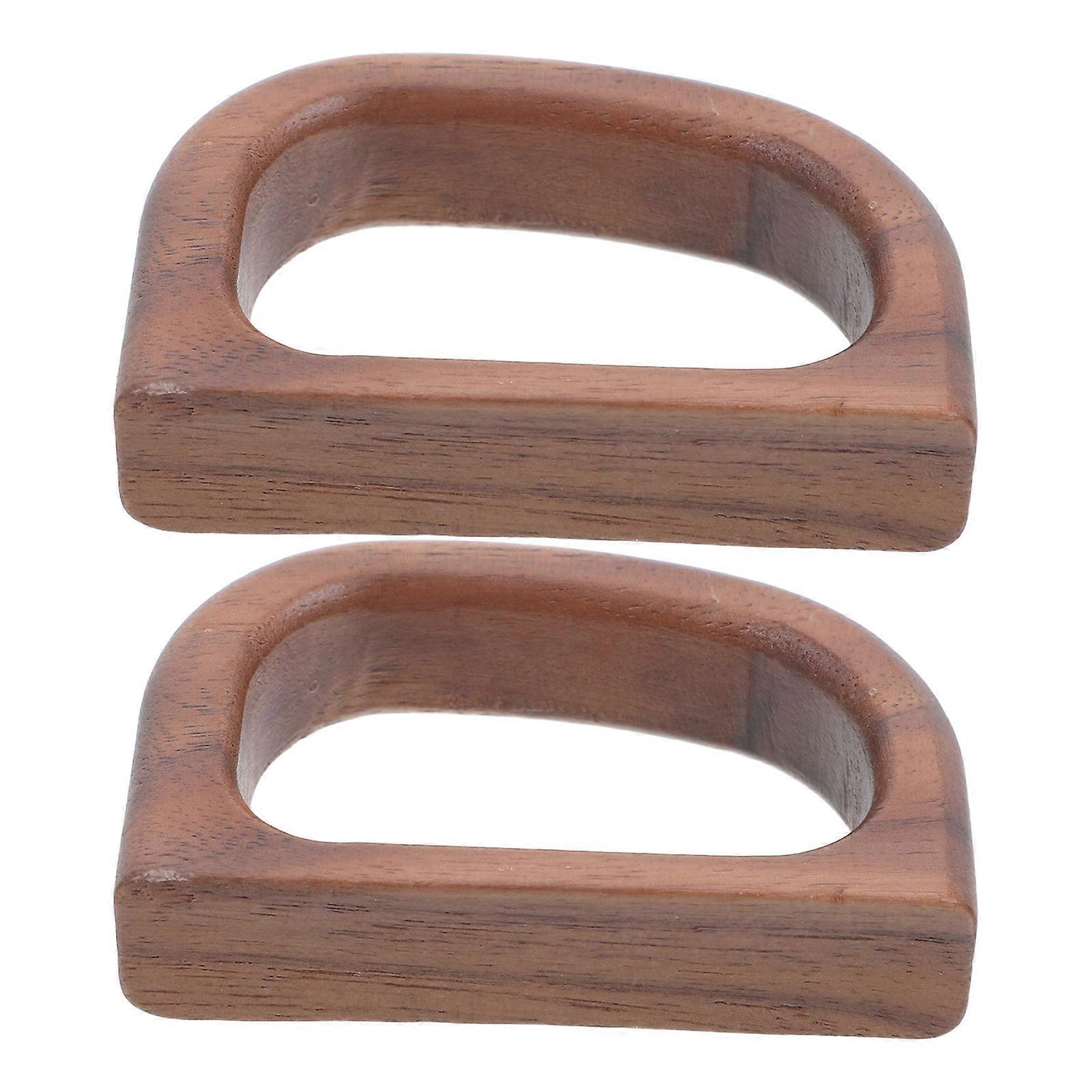 Ergonomic Walnut Wood Cup Handle Replacement – Smooth Finish Wooden Grip for Coffee, Tea & Water Mugs – Natural Wood Texture Accessory for Home and