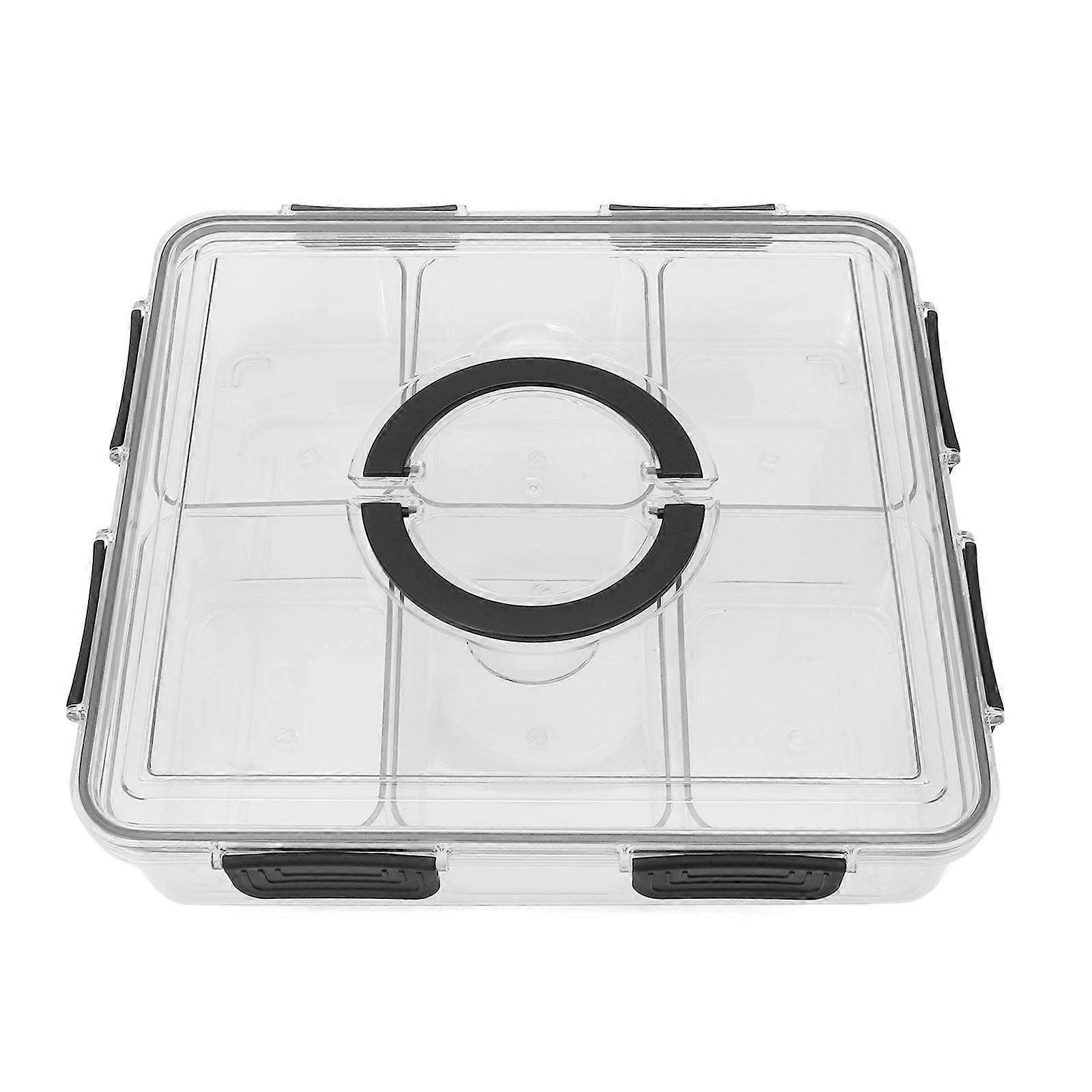 Air Tight Container Food Fresh Keeping Boxes Kitchen Use PET Material Rectangular Shape 1Pack