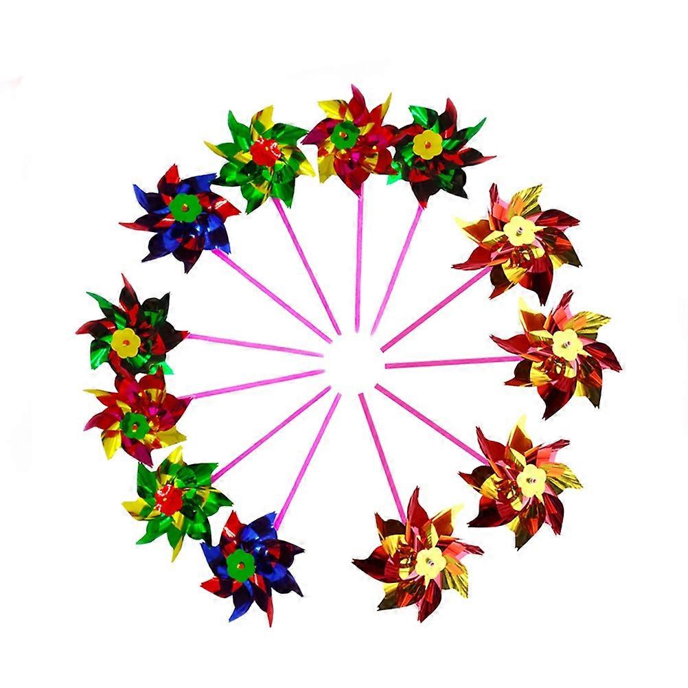 Colorful Plastic Windmill Toy Set for Kids Playing 20pcs Lifelike and Realistic Looking Small Size