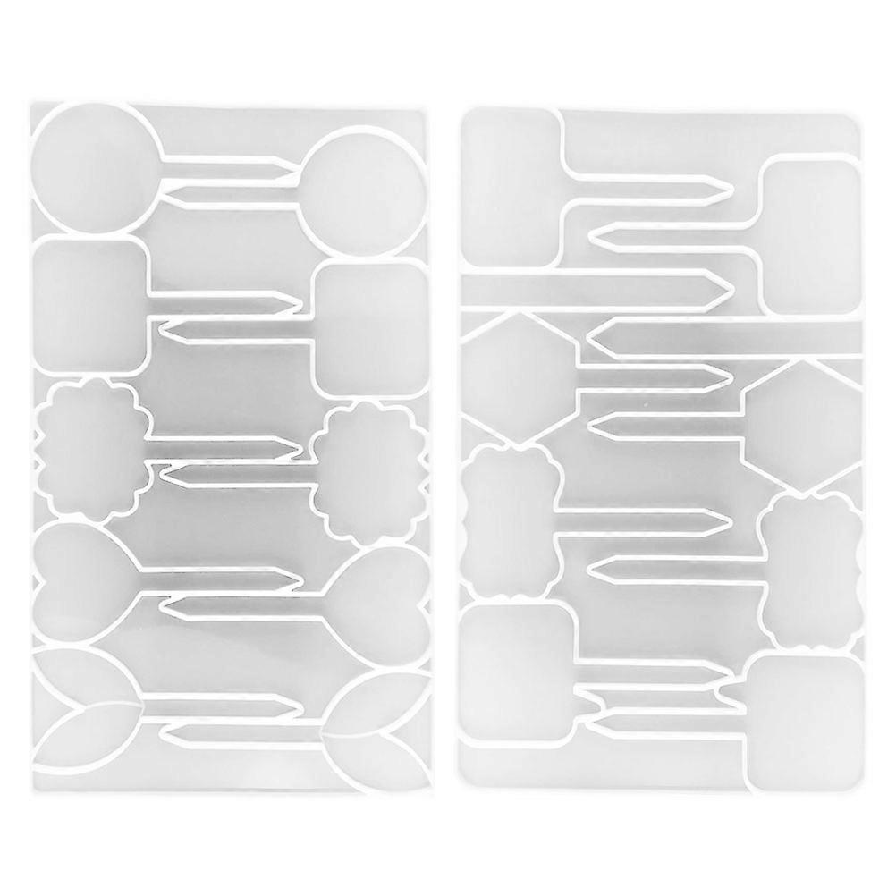 Creative DIY Silicone Cake Mold for Epoxy Plant Labels 2pcs
