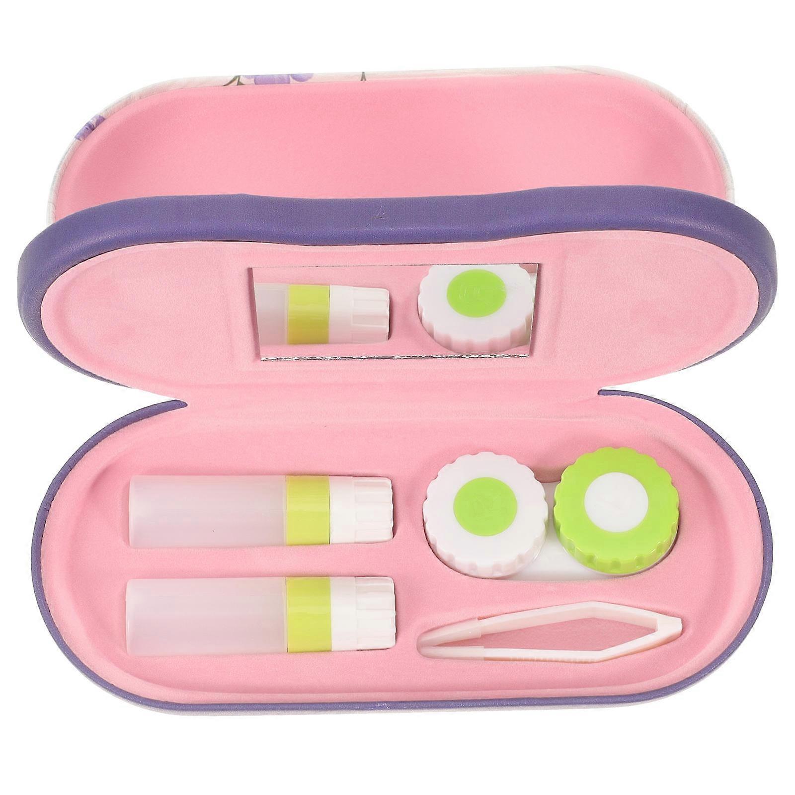 Plastic Lens Case Double Case for Storage Use Portable