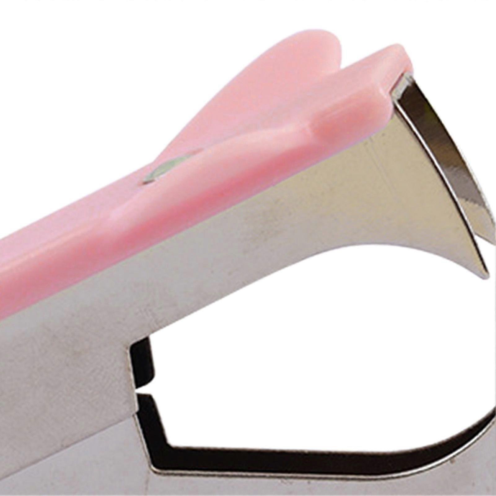 Staples Remover Portable Efficient Removal Ergonomic Design Staples Puller for Office Finance Departments Sakura Pink