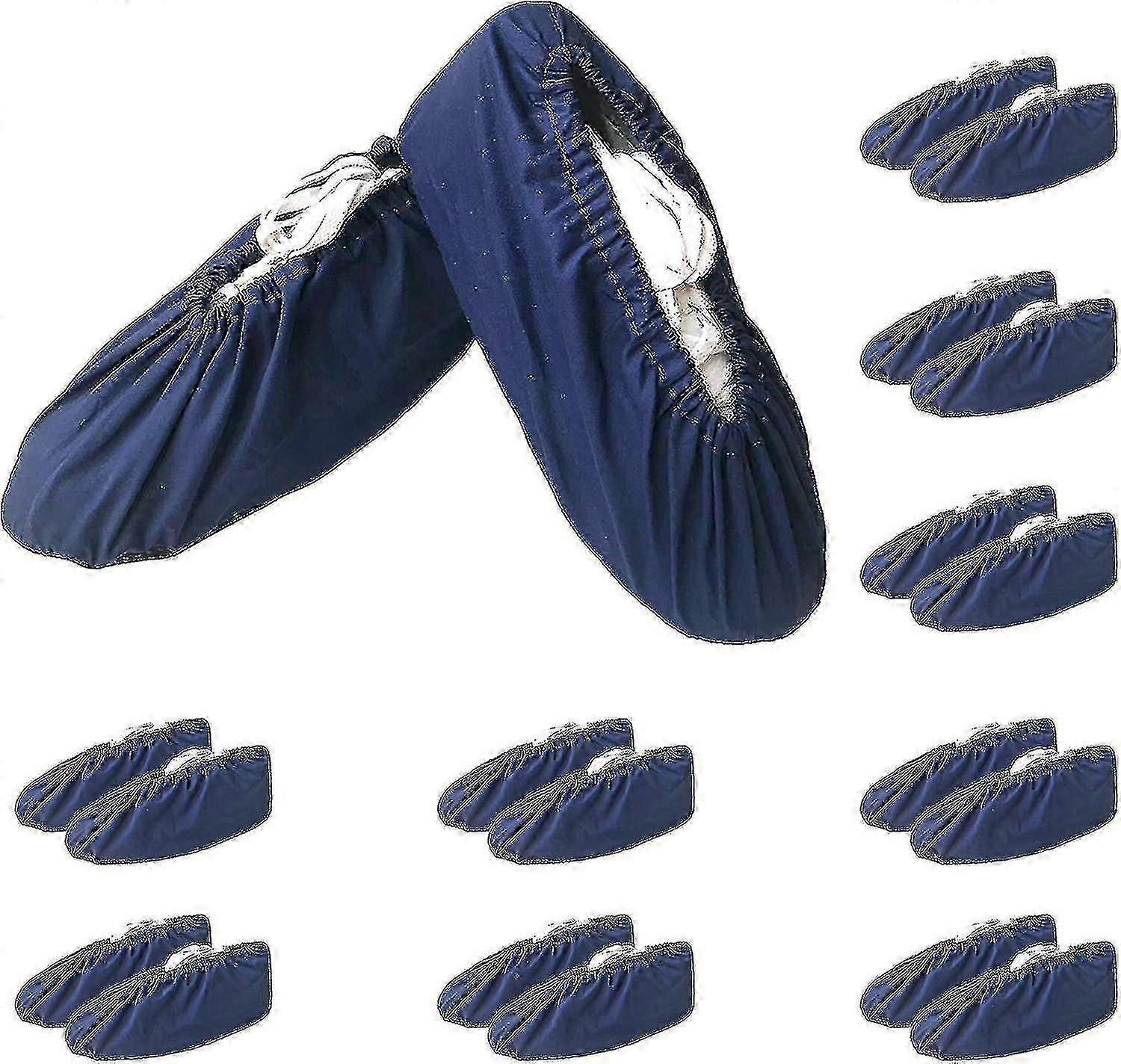 10 Pairs Of Shoe And Boot Covers, Durable Cotton Breathable Reusable Shoe Covers, Non-slip Washable Feet And Boots