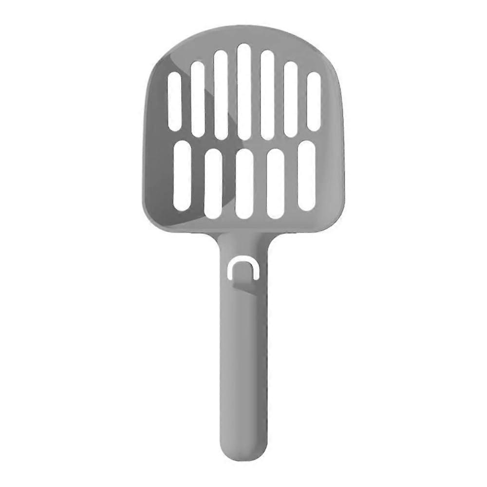 Premium Cat Litter Scoop - Robust Sifting Design for Clumping Litter, Ergonomic Handle, Odor-Resistant, 25cm x 11.8cm, 3pcs Gray