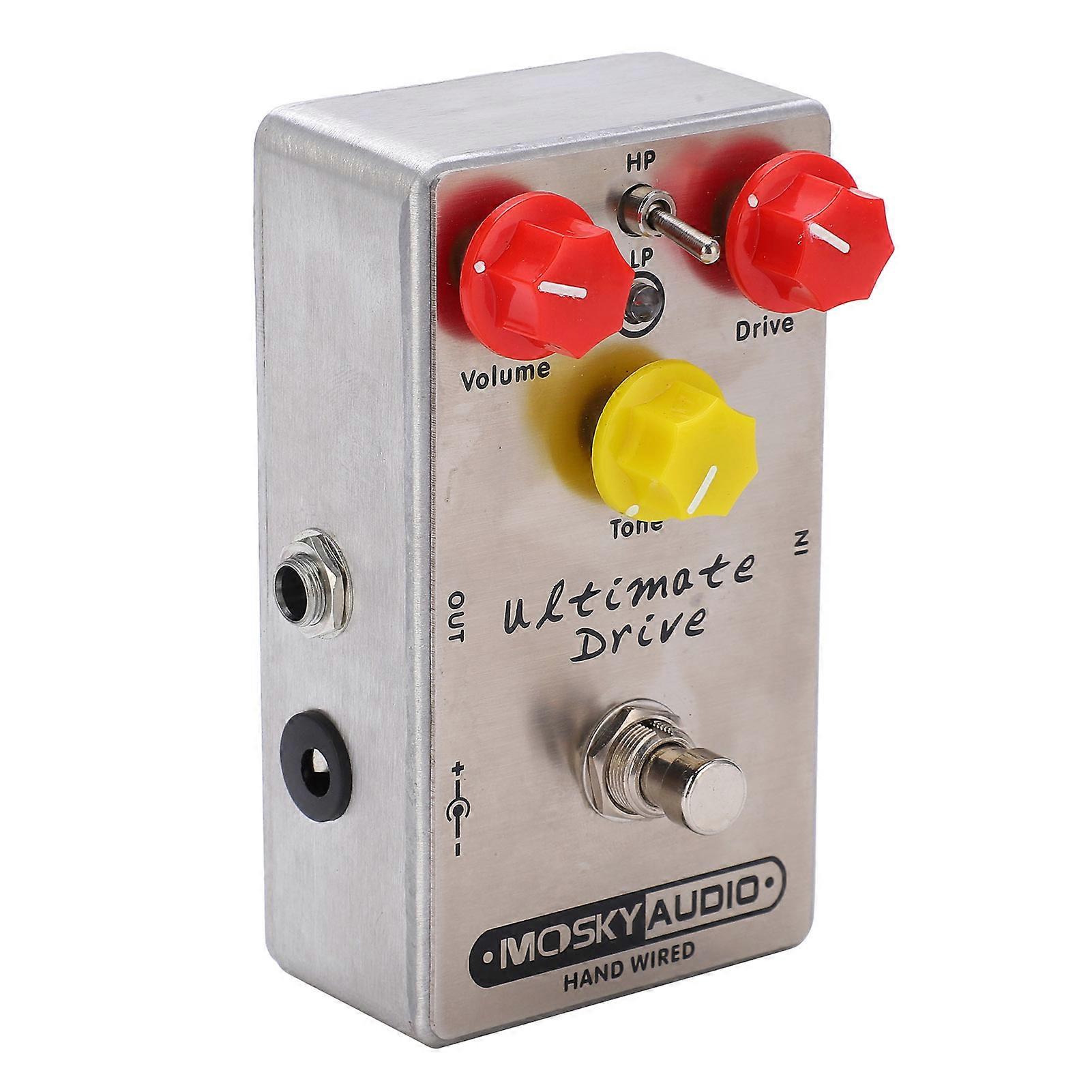 Guitar Effect Pedal Ultimate Drive Overdrive Adjustable True Bypass Instrument Accessory