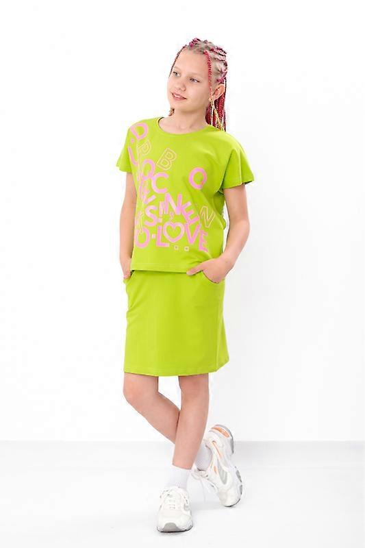 Girls’ Summer Set – Loose T-Shirt & Skirt with Pockets, Summer,  HC 6191-057-33-2