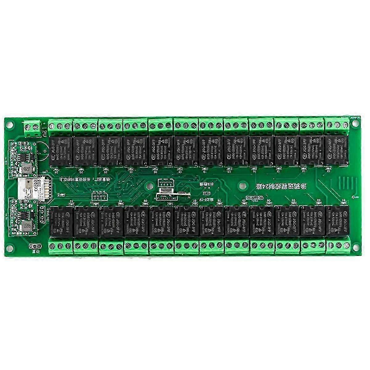 24-Channel Smart WiFi Wireless Relay Switch Module - Tuya APP & RF Remote Control for Smart Home Automation 12V-B15