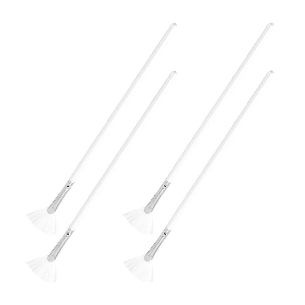 a polished and professional product description based on your input:
**4 Pack Fan Brushes – Long Handle Tools for Facial Mud & Cream Application