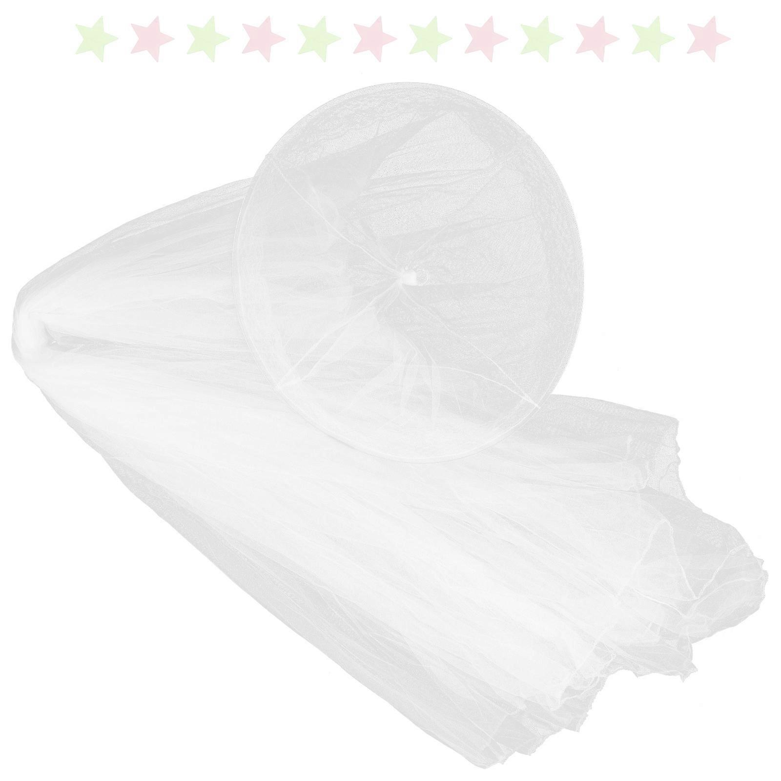 Canopy for Bed Dorm Use High-density Mesh Steel Wire Foldable Protection Against Insects 346.5×98.4×23.6in 1 Set