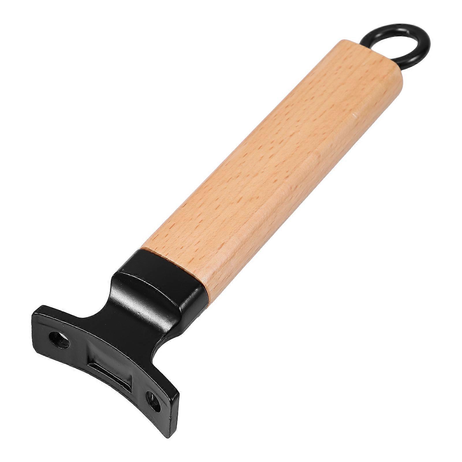 Wooden Handle Replacement for Pot Lid Sturdy and Comfortable Grip Beige Color Fits Various Cookware
