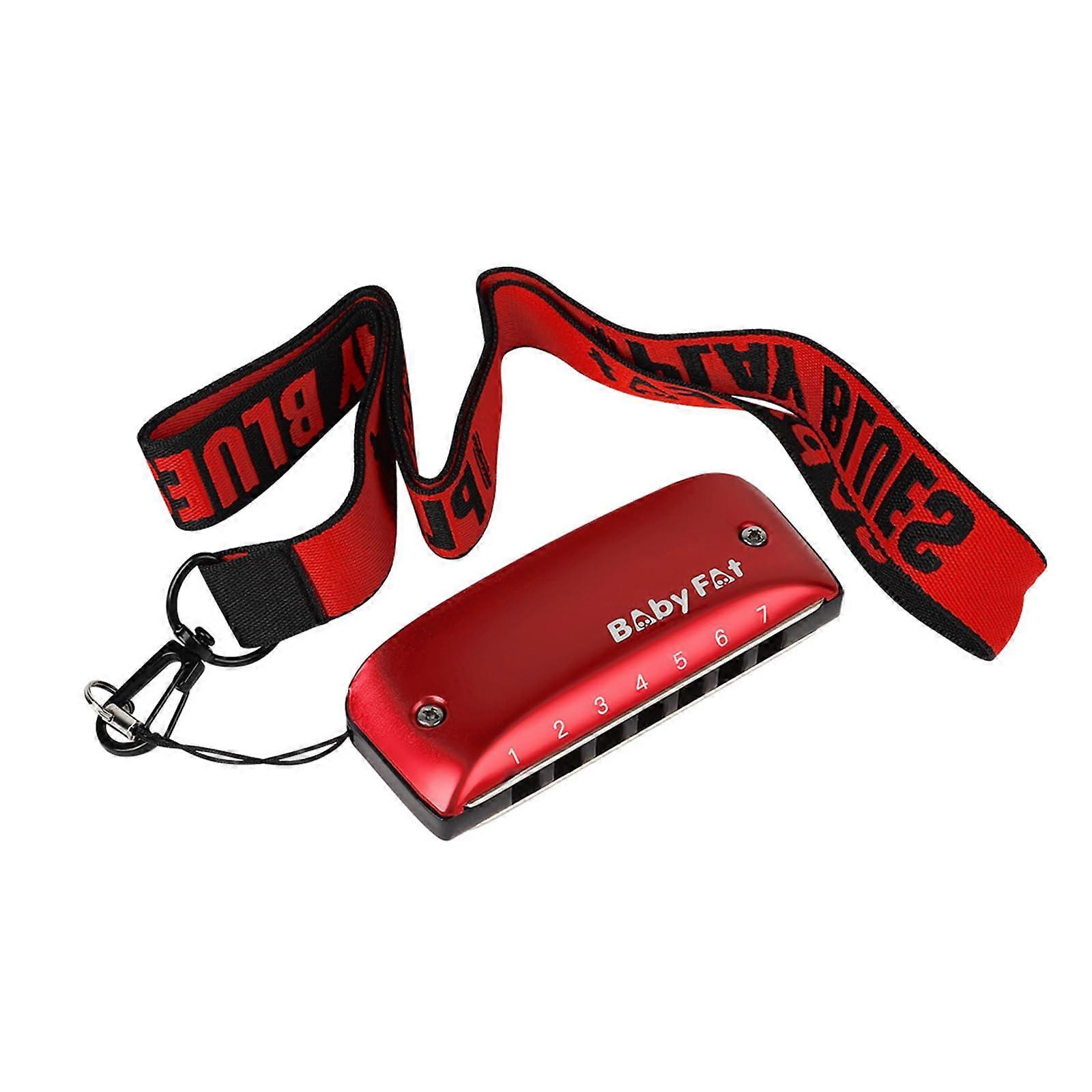 Diatonic Harmonica With Lanyard, 7-Hole Standard Model, Easy Playing For Kids And Adults
