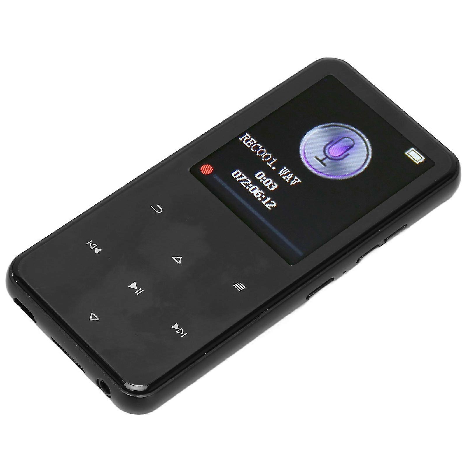 MP3 Player Intelligent HD Noise Reduction Bluetooth 5.0 Support FM Radio E Book Music Player for Home 2.4 Inch 