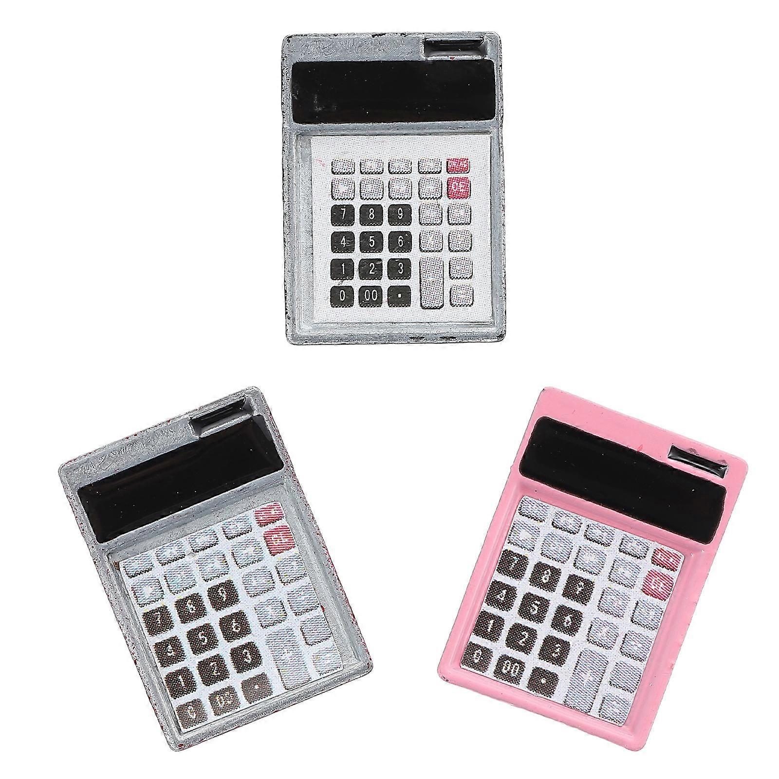 Miniature Calculator House Decor for Dollhouses & Mini Landscapes – Lightweight, Easy to Use Layout Model for Play and Home Decoration