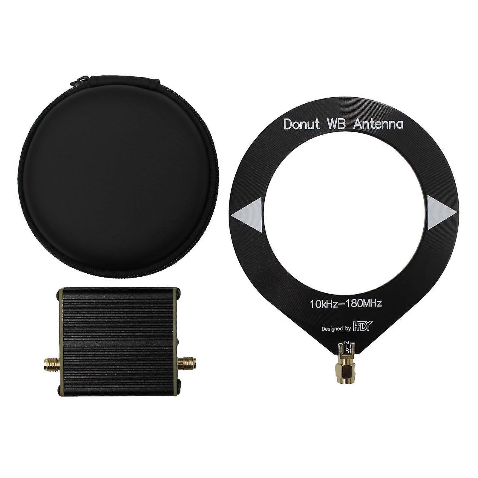 Mini Loop Antenna Impedance Amplifier 10KHz180MHz with Low Impedance Converter for Wireless Walkie Talkie SDR Easy Installation Easy Use