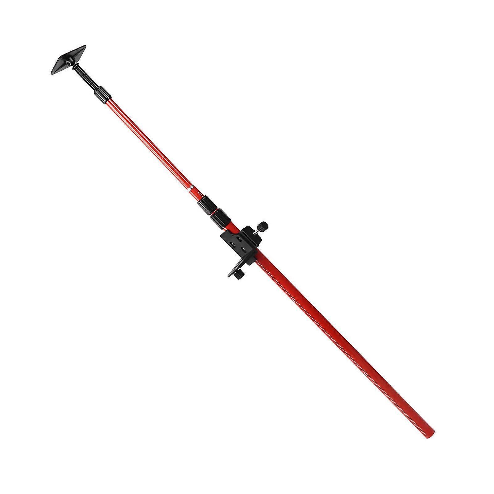 Laser Telescoping Pole Extendable Mounting Support for Rotary Line Lasers 4 Meter Red