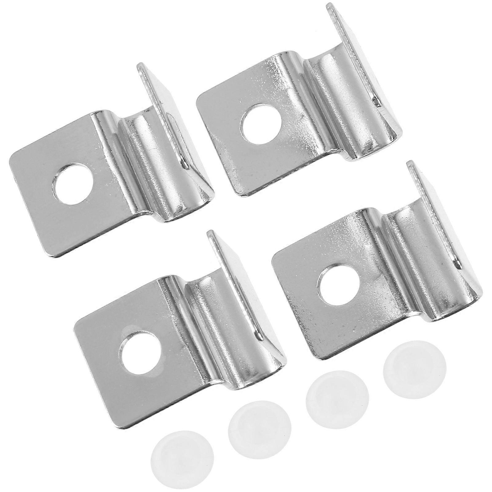 Tank Cover Bracket Easy Installation for Aquarium Owners with Silver Finish and Robust Structure 2.1x0.6cm