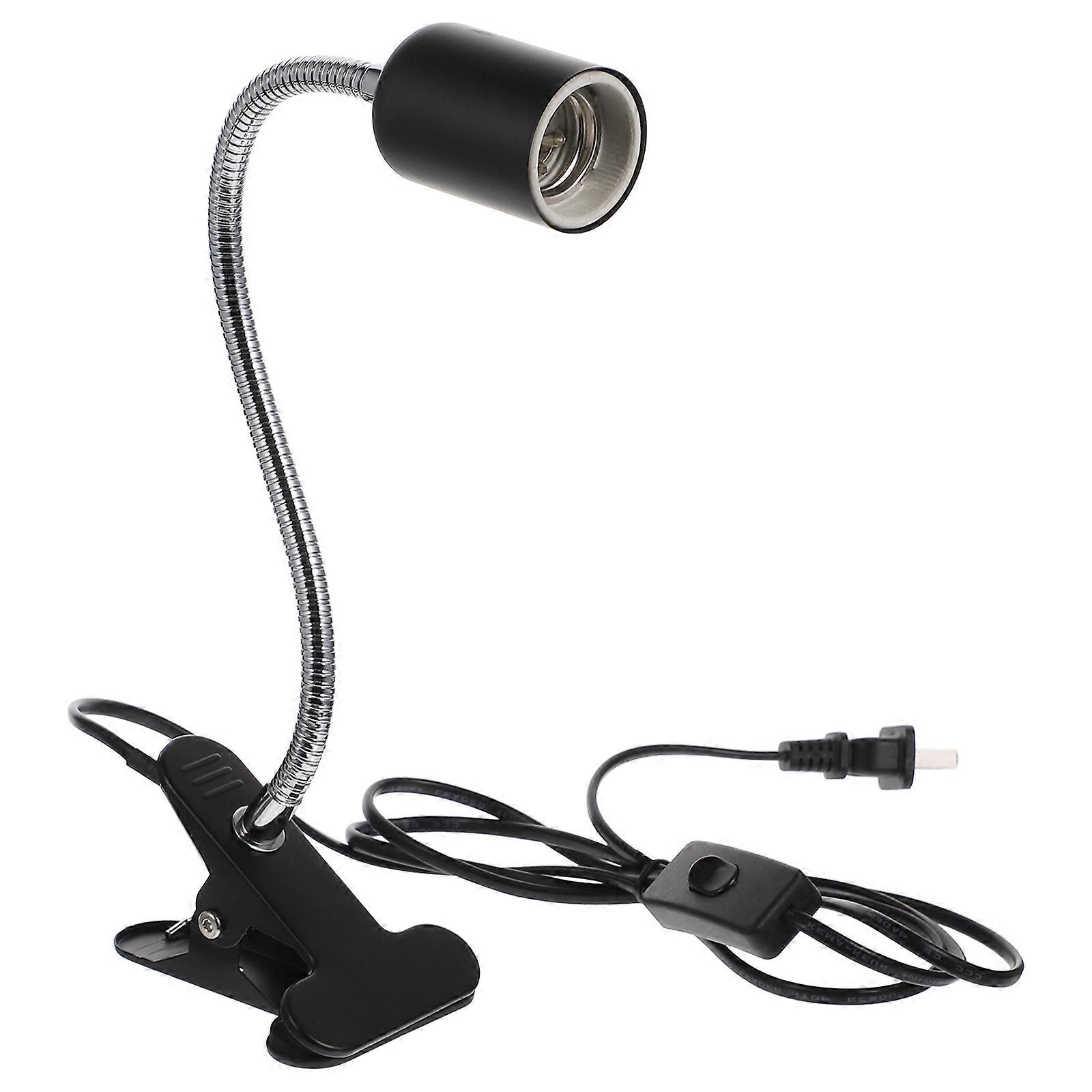 Black LED Clamp On Desk Lamp Suitable For Living Room Adjustable Function 1Pack