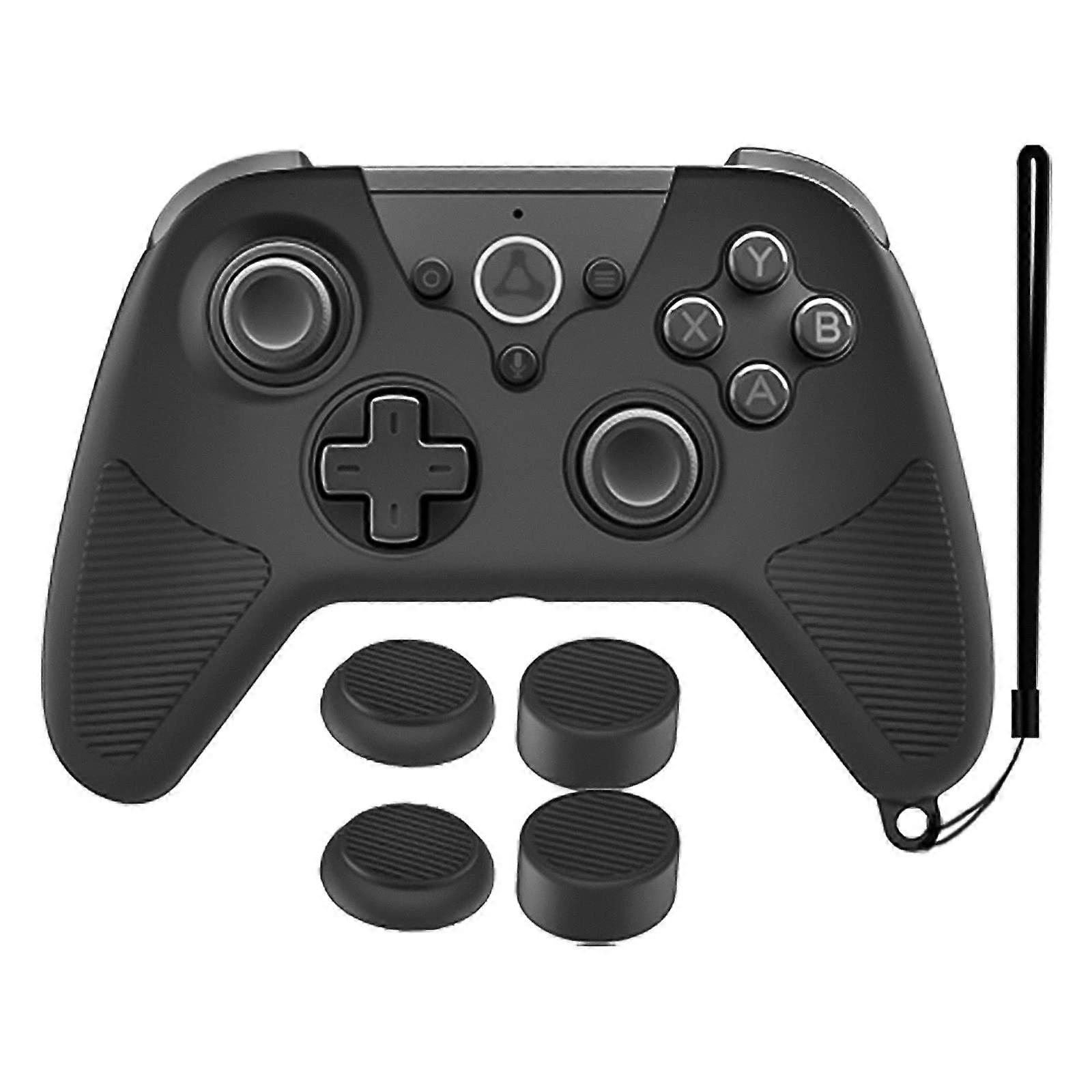 Grip Protective Cover For Luna Controller Silicone Grip Sleeve Case Black Compatible With Luna Wireless Controller