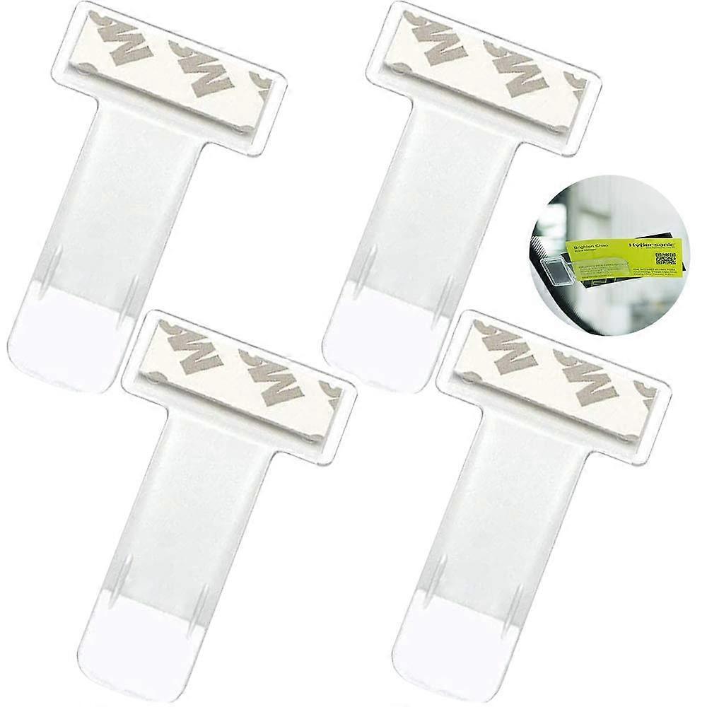 Parking Permit Holder - Pack of 4 Transparent Car Windscreen Ticket Holders with Suction Cups for Easy Car Window Display