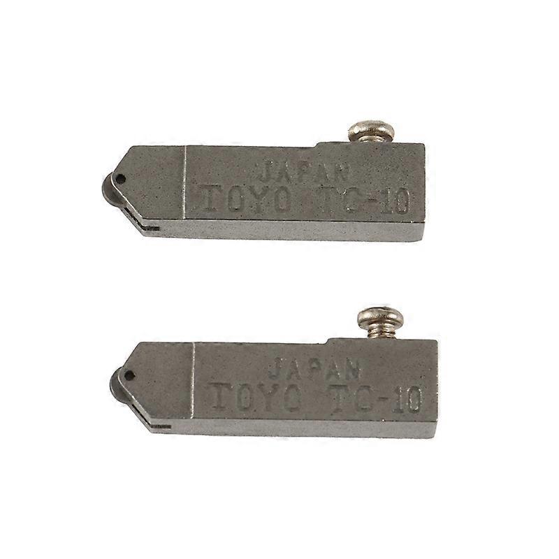 细节 2 件。TC-10强度和硬度玻璃切割直刀，用于头玻璃酒瓶切割头备件