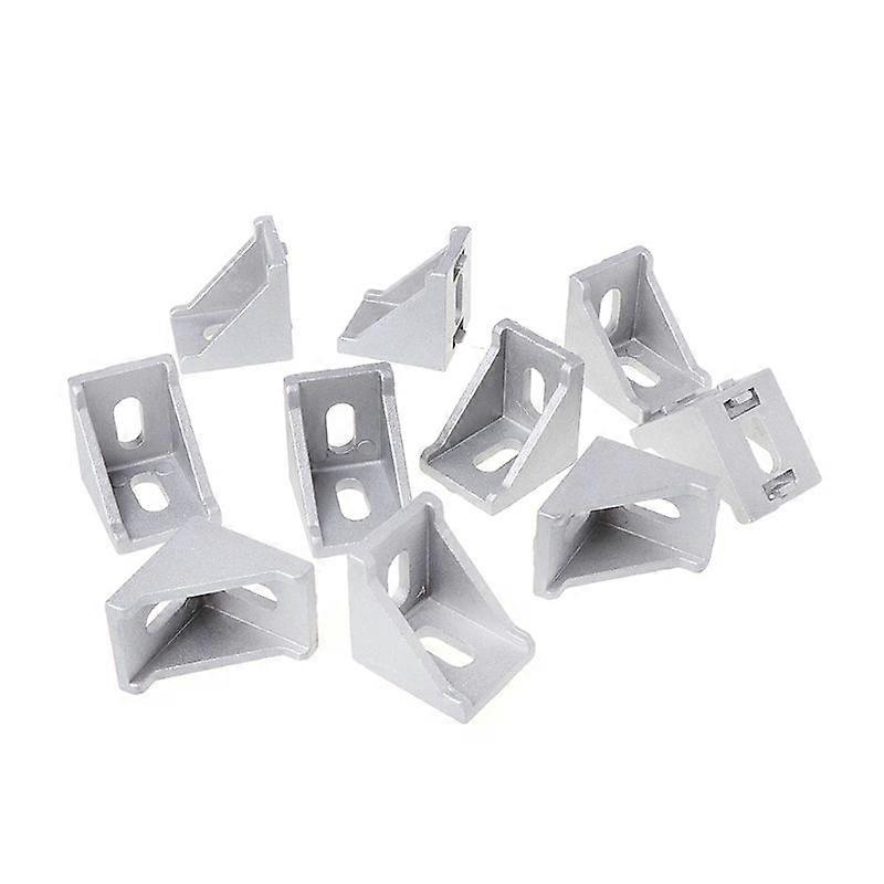 10pcs 3030 Fastener Mounting Angle 30x30 L Connector Aluminum Horn Handle Brace