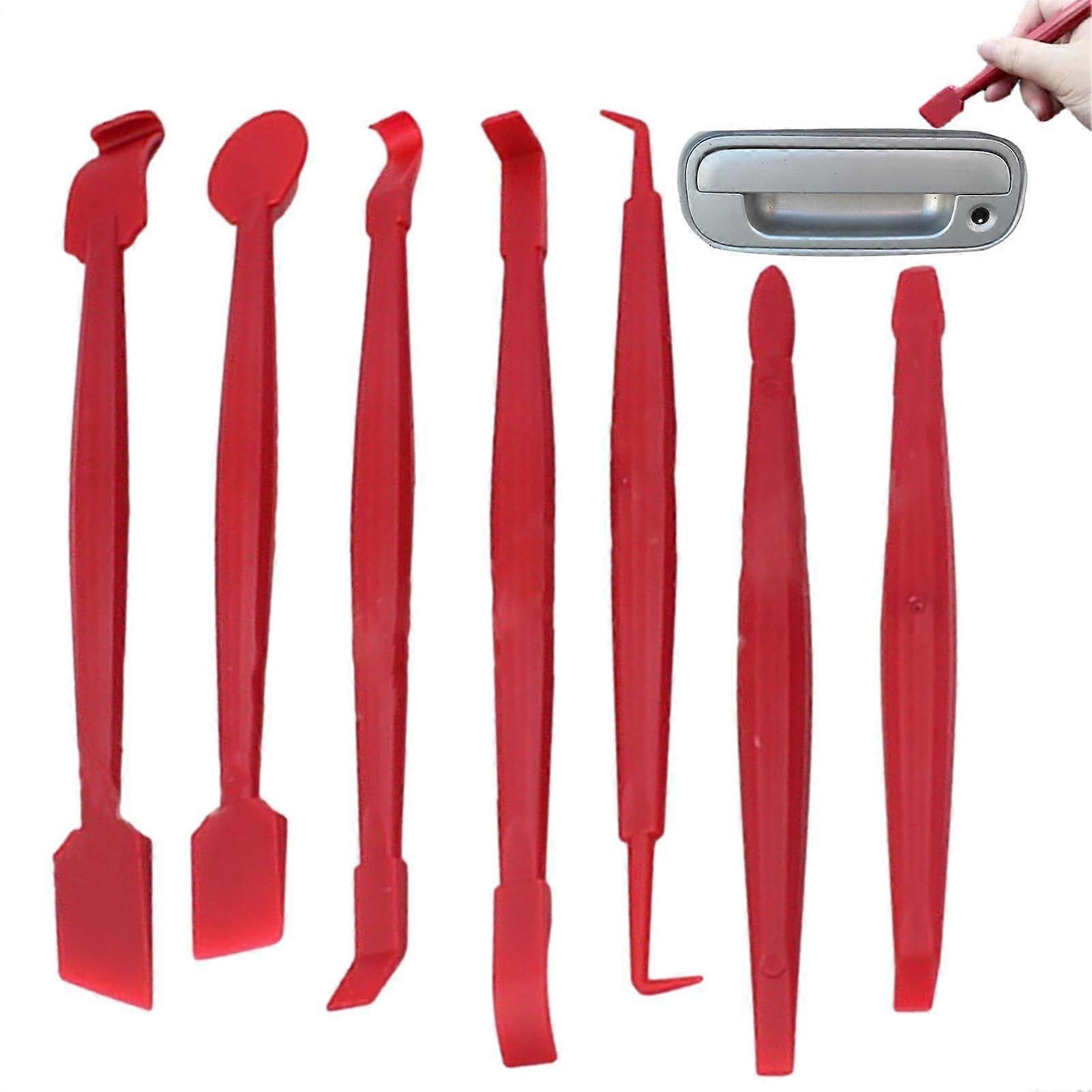 Vinyl Winding Tools, 7Piece Car Wrap Edge Trimming Squeegee Flexible Squeegee Curve Tint Tool, Edge Closing Tool for Automatic Film Sticking