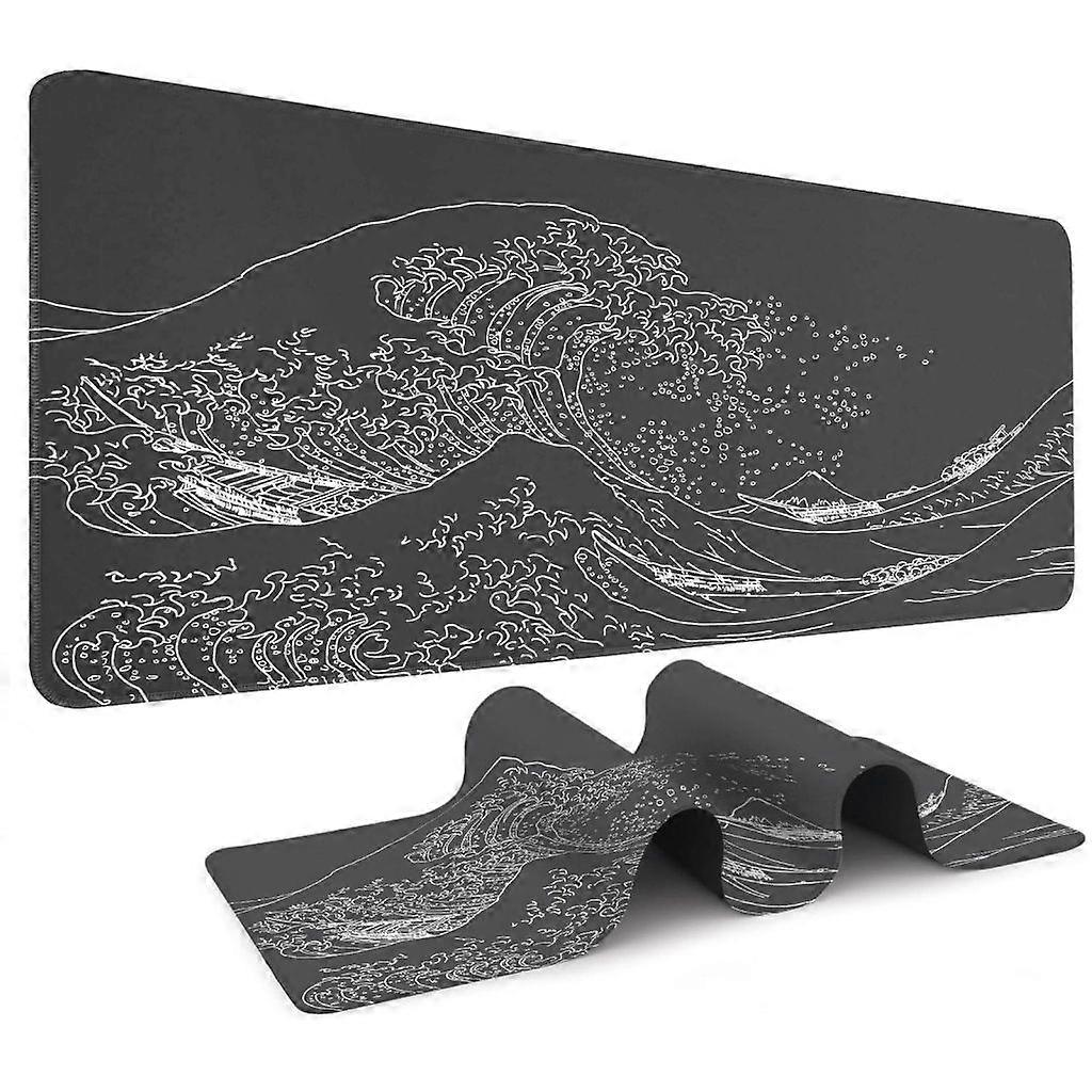 Keyboard Mouse Pad Large Sea Pattern For Office And Gaming Slip Proof Rubber