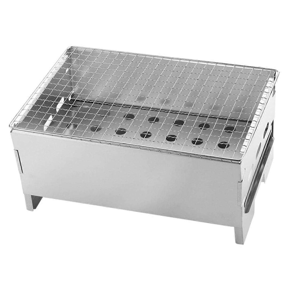 Portable Charcoal Grill Compact Table Grill for Camping and Outdoor Easy to Clean Sturdy Construction SpaceSaving Design for BBQ Evenings