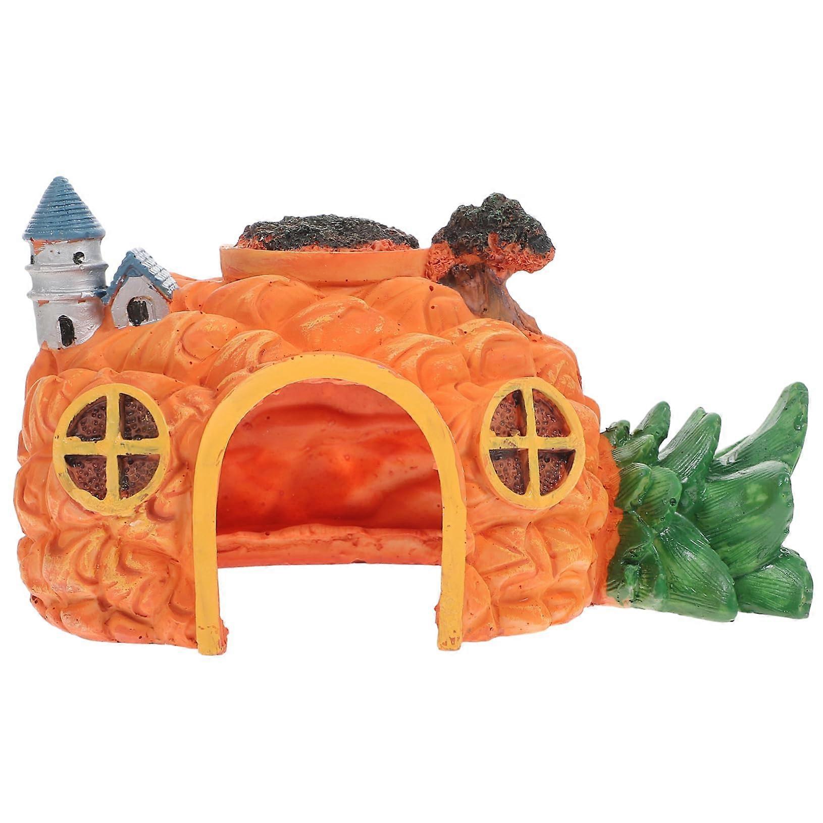 Large Harz Ornament for Aquariums Decorative Hideout for Shrimp, Reptiles, and Fish Durable and Safe for Aquascaping