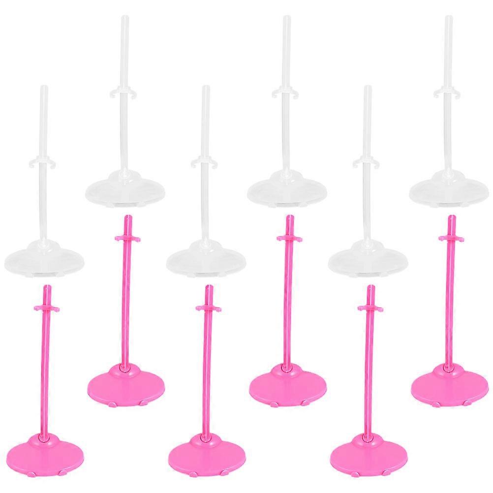 Mini Figure Holder 24Pcs Stable Hold Display Support For Doll Collectors Home Use Children Assorted Color