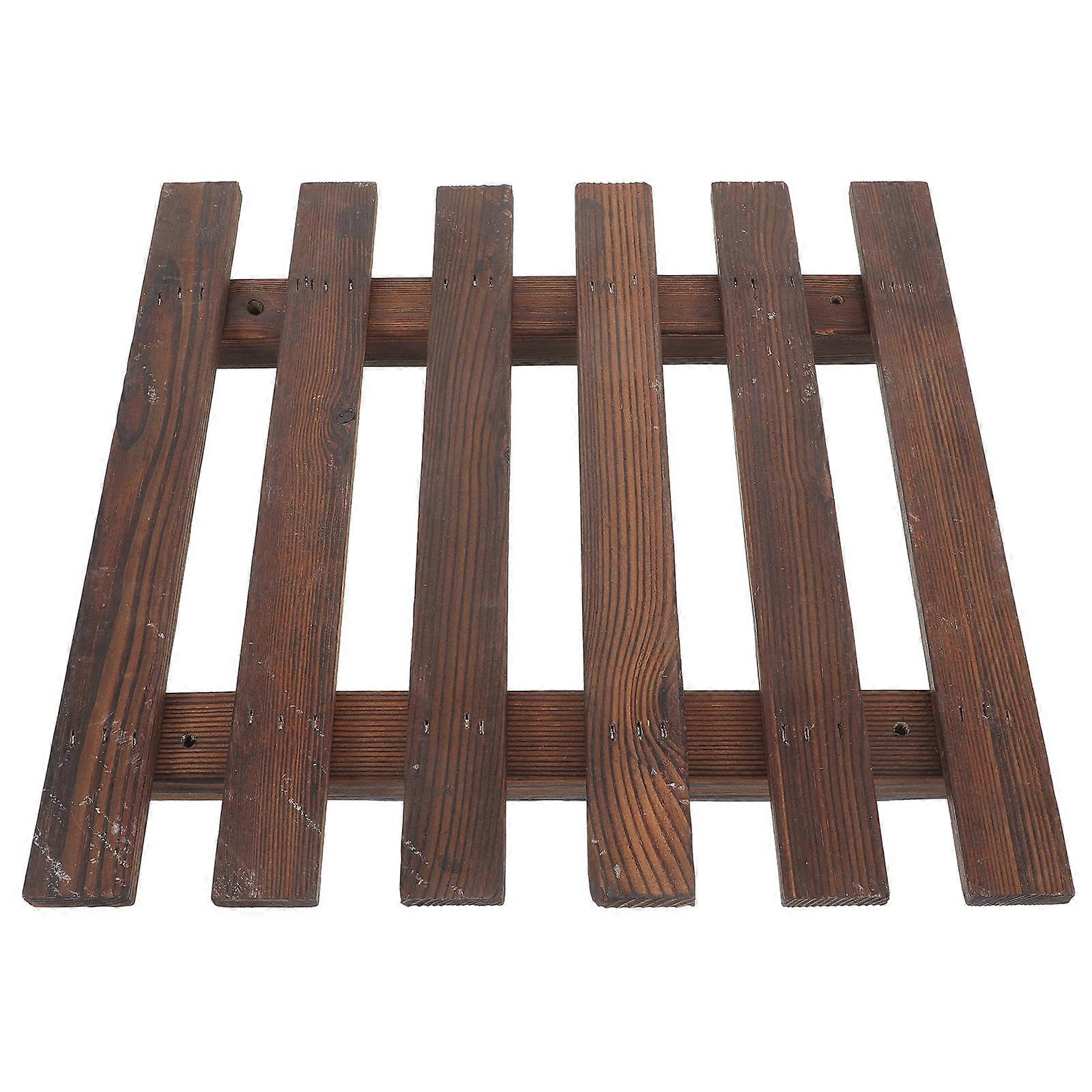Wooden Planter Holder for Wall Mounting Durable and Stylish Coffee Color 1 Set Suitable for Indoors