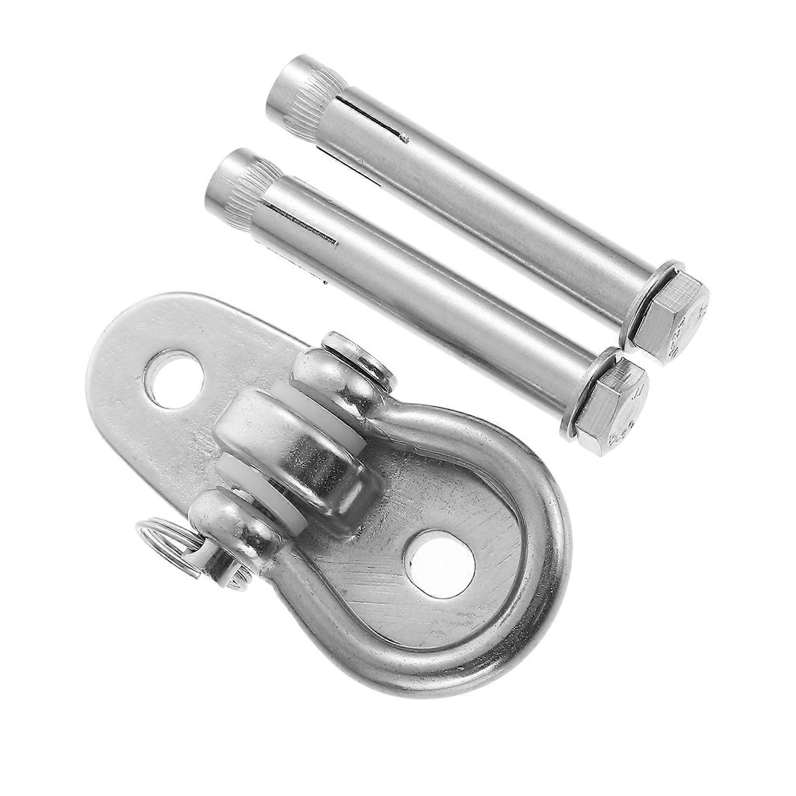 Reliable Hammock Bracket 1 Set Swing Fixing Hook For Various Applications 7.8X6CM High Strength Silver Finish