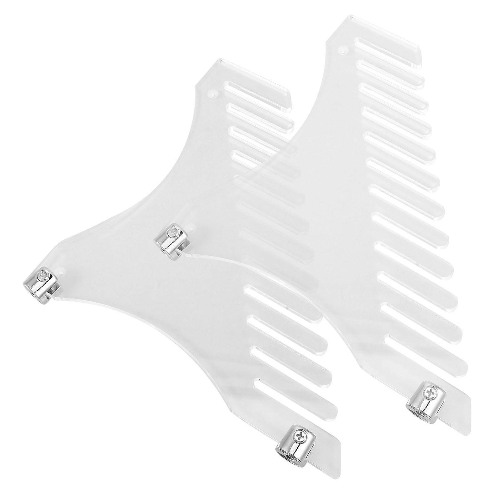 Clear Acrylic Wall Mounted Record Shelf for Vinyl Display and Storage Holds 1 Pair Keeps Collection
