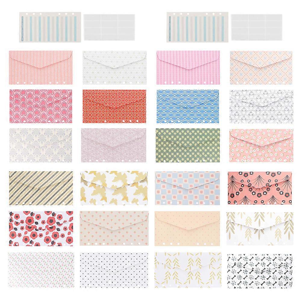Budget Management Envelope Binder For Personal Finance Planning Assorted Color Practical Design 2 Sets