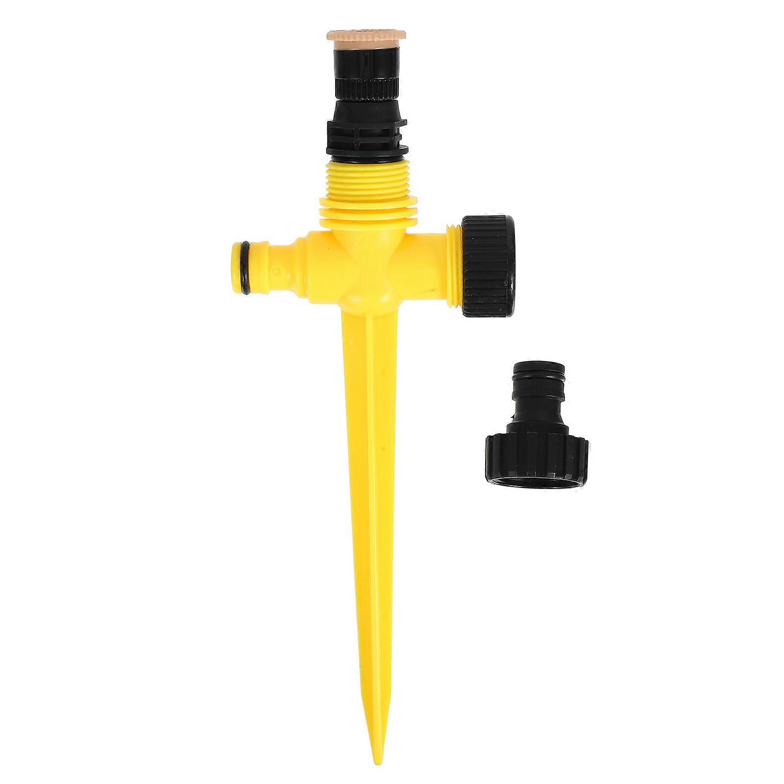 Sturdy Sprinkler Spikes with ABS Material for Light Use Yellow Color Suitable for Various Scenes Including Lawns and Patios 1 Set