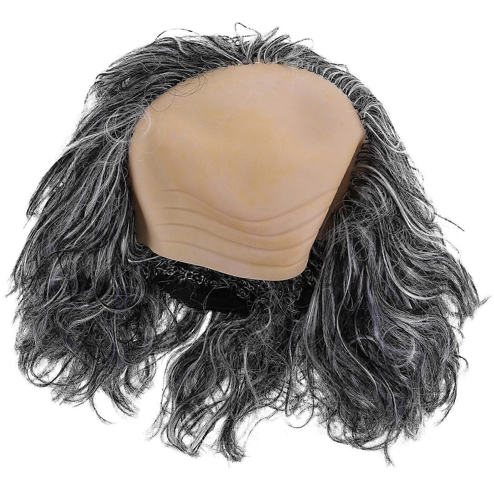 Bald Man Wig for Adults – Comfortable Cosplay Hairpiece for Halloween, Masquerade & Role Play – Authentic Bald Look, Easy to Apply, Breathable Design