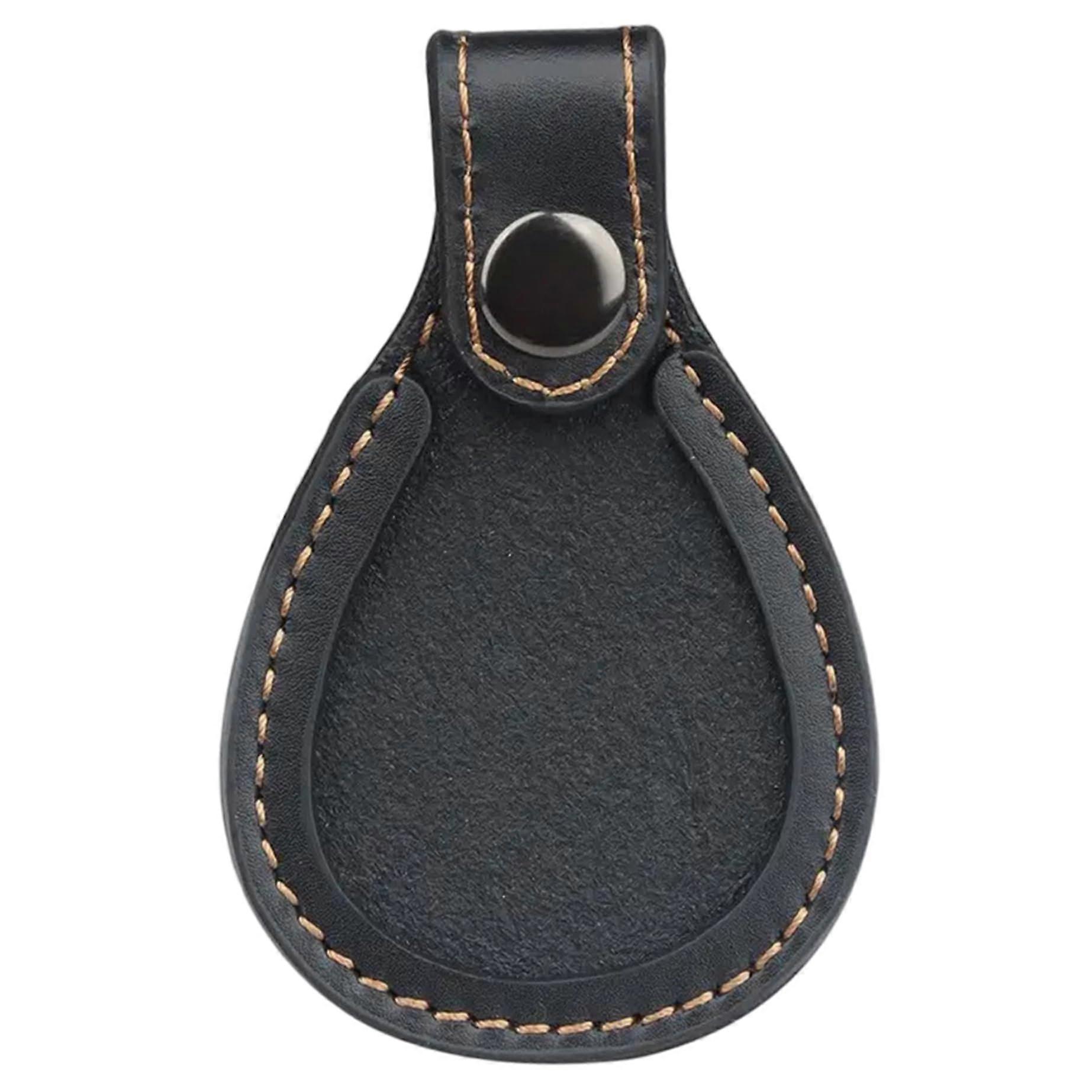 Shooting rest, 3x4 inch nonslip  leather with metal snap button, removable and washable.