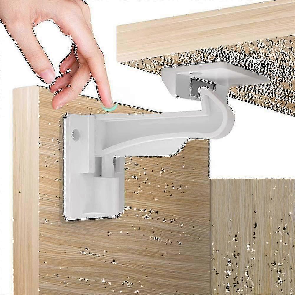 10pcs Baby Child Proof Cabinet Locks Safety Easy Install No Drilling Or Keys 10 Pack