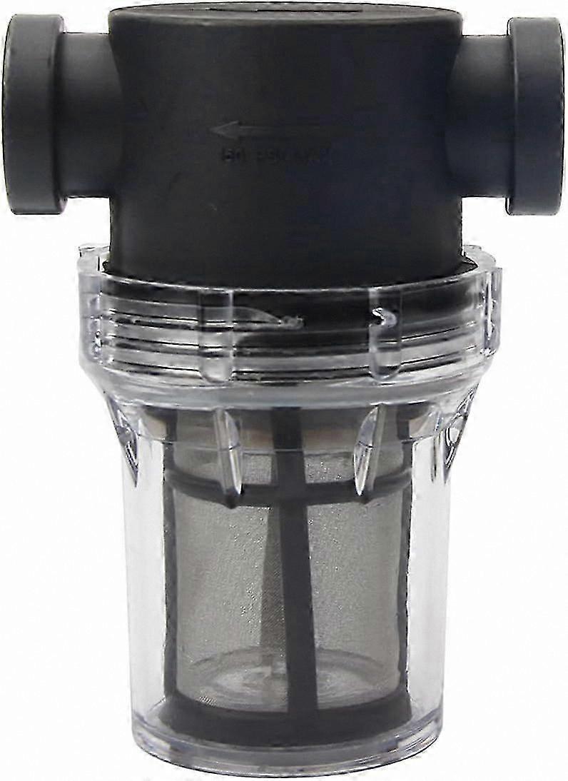 1/2" Inline Water Filter with 100 Mesh Stainless Steel Screen for Garden Use