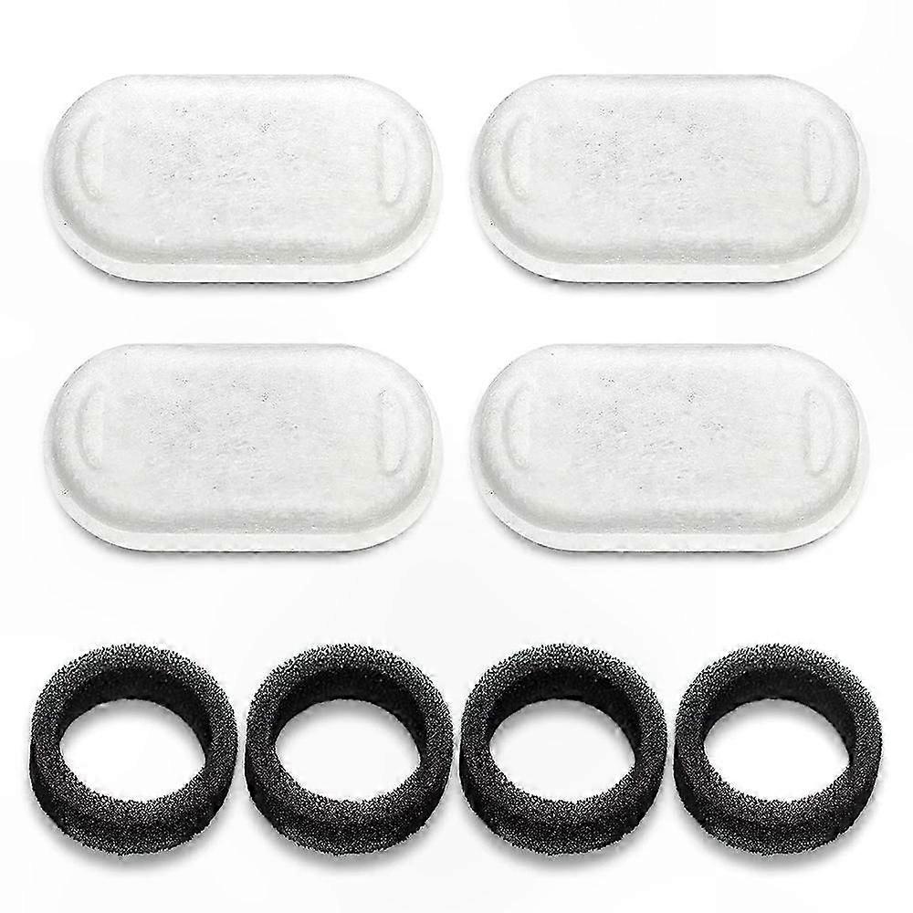 8-Pack Replacement Filters for 2L Pet Water Fountains Compatible with Cats and Dogs