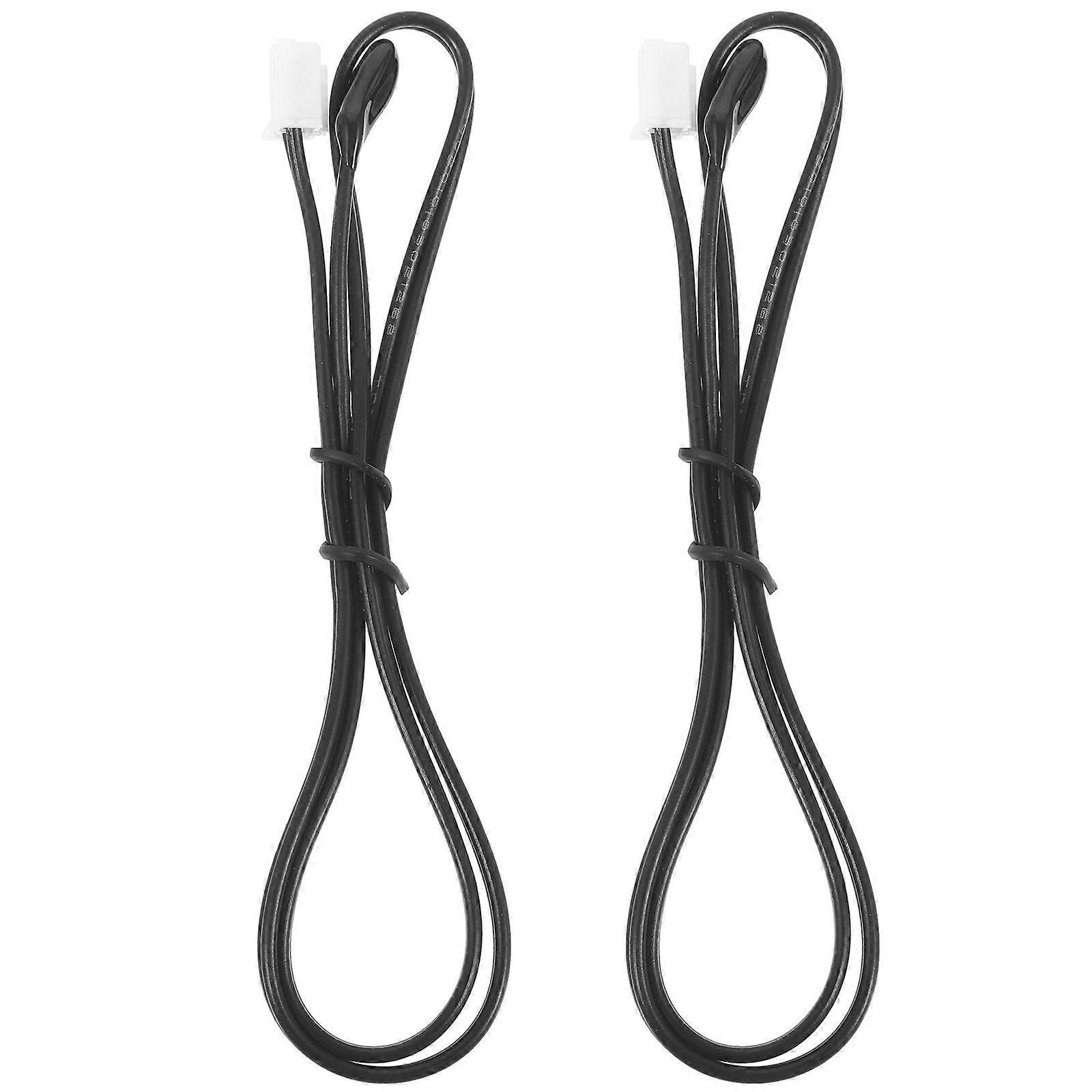 2pcs Air Conditioner Temperature Sensor Air Conditioner Accessory Thermistor Probe(20K Rubber Head)