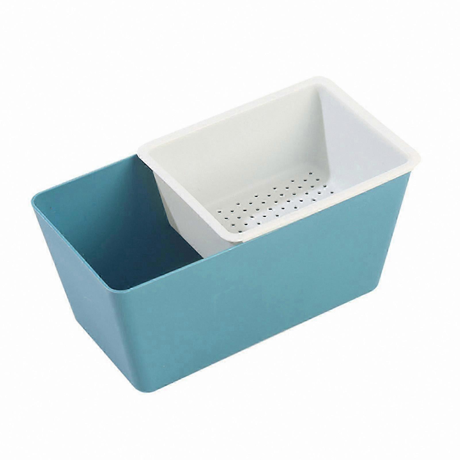 Double Layer Snack Organizer with Square Fruit Tray for Home Use