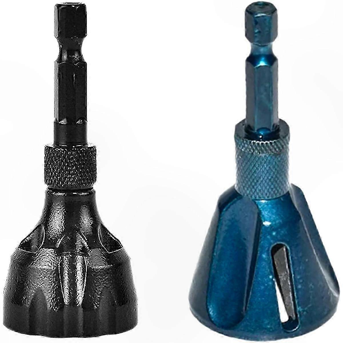 Tungsten Carbide Blade Deburring Tool, Chamfering Drill Bit for Removing Burrs, 2-Pack