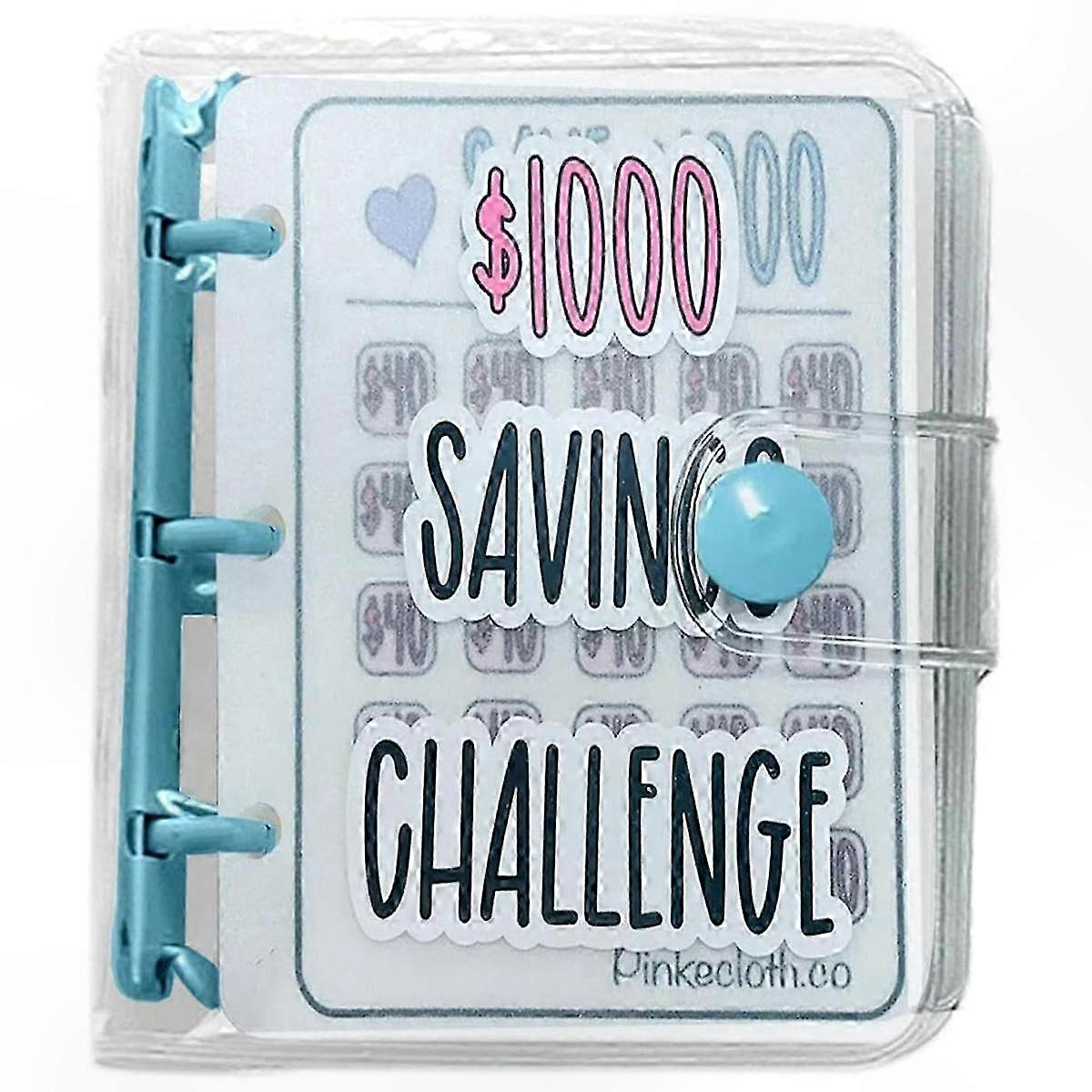 1000 Savings Challenge Binder, Money Saving Binder, Savings Challenges Book with Envelopes, Envelope Savings Challenge A