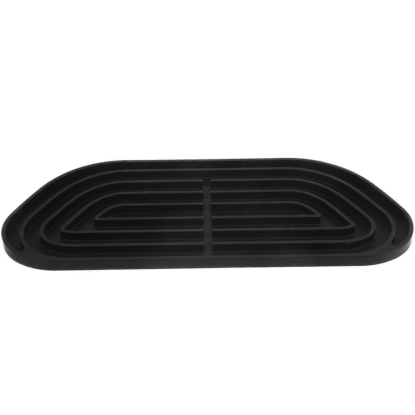 Drip Mat Refrigerator Water Dispenser for Kitchen Use Silicone Black Function 1Set