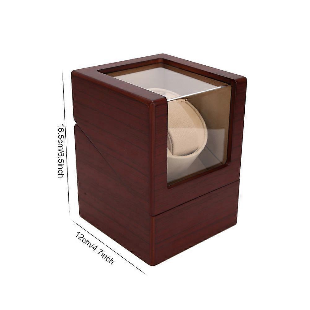 Automatic Watch Winder Box Quiet Motor MDF 12x12x16.5cm Storage
